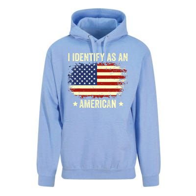 I Identify As An American Proud American Unisex Surf Hoodie