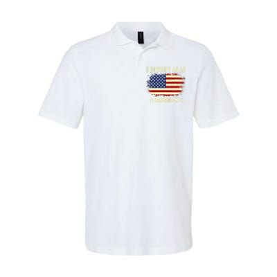 I Identify As An American Proud American Softstyle Adult Sport Polo