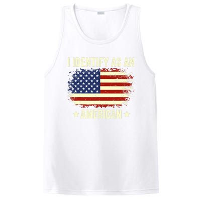 I Identify As An American Proud American PosiCharge Competitor Tank