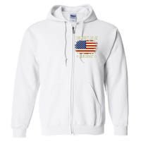 I Identify As An American Proud American Full Zip Hoodie