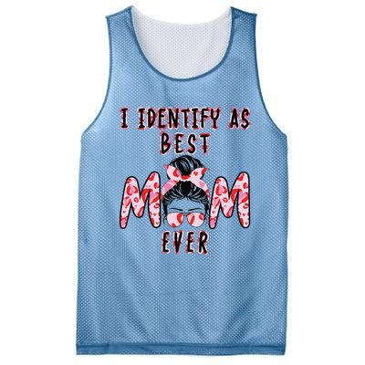 I identify as Best Mom Ever Gift for wo Mothers Day Mesh Reversible Basketball Jersey Tank