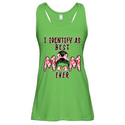 I identify as Best Mom Ever Gift for wo Mothers Day Ladies Essential Flowy Tank