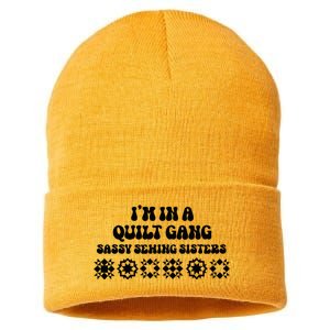 IM In A Quilt Gang Sassy Sewing Sisters Sustainable Knit Beanie