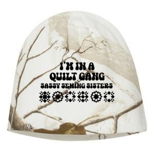 IM In A Quilt Gang Sassy Sewing Sisters Kati - Camo Knit Beanie