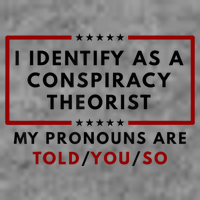 I Identify As A Conspiracy Theorist My Pronouns Are Told Tall Hoodie