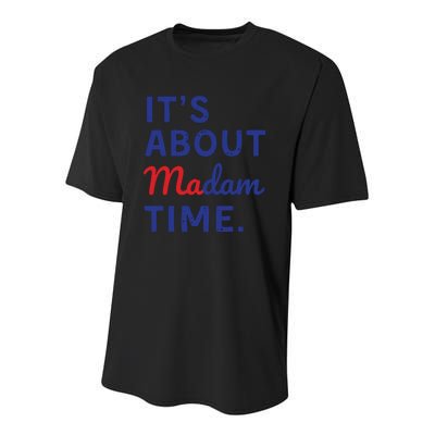 Its Is About Madam Time Youth Performance Sprint T-Shirt