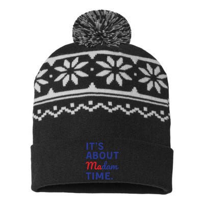 Its Is About Madam Time USA-Made Snowflake Beanie