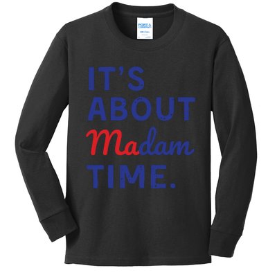 Its Is About Madam Time Kids Long Sleeve Shirt