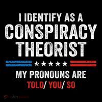 I Identify As A Conspiracy Theorist My Pronouns Are Told You Sweatshirt
