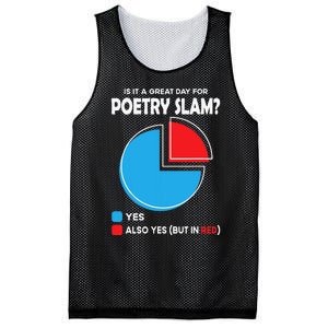 Is It A Great Day For Poetry Slam Mesh Reversible Basketball Jersey Tank