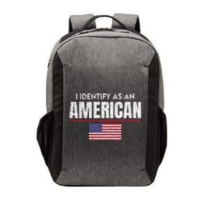 I Identify as an American No Identity Politics USA Flag Vector Backpack