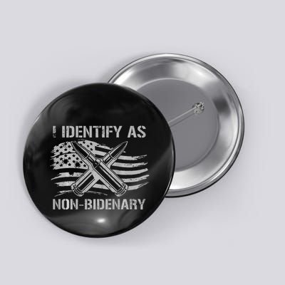 I Identify As N.O.N.B.I.D.E.N.A.R.Y American Flag Button