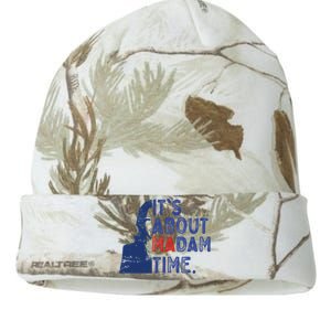 Its Is About Madam Time Election 2024 Harris Funny Kati Licensed 12" Camo Beanie