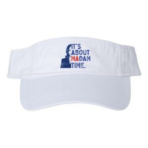 Its Is About Madam Time Election 2024 Harris Funny Valucap Bio-Washed Visor