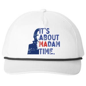 Its Is About Madam Time Election 2024 Harris Funny Snapback Five-Panel Rope Hat