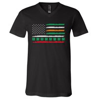 Irish Italian American Flag Ireland Pride Heritage V-Neck T-Shirt