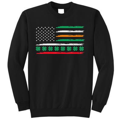 Irish Italian American Flag Ireland Pride Heritage Tall Sweatshirt