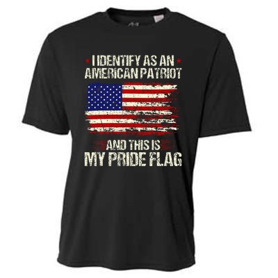 I Identify As An American Patriot This Is My Pride Flag Cooling Performance Crew T-Shirt