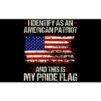 I Identify As An American Patriot This Is My Pride Flag Bumper Sticker