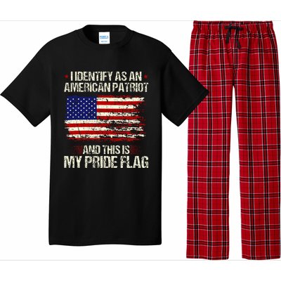 I Identify As An American Patriot This Is My Pride Flag Pajama Set