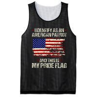 I Identify As An American Patriot This Is My Pride Flag Mesh Reversible Basketball Jersey Tank