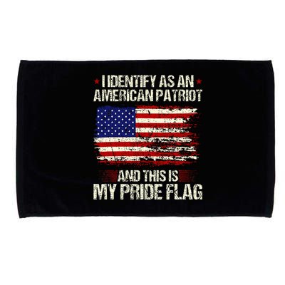 I Identify As An American Patriot This Is My Pride Flag Microfiber Hand Towel