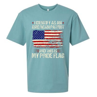 I Identify As An American Patriot This Is My Pride Flag Sueded Cloud Jersey T-Shirt