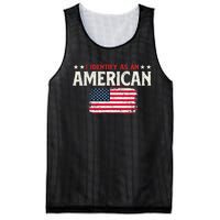 I Identify As An American - USA Flag 4th of July Fourth Mesh Reversible Basketball Jersey Tank