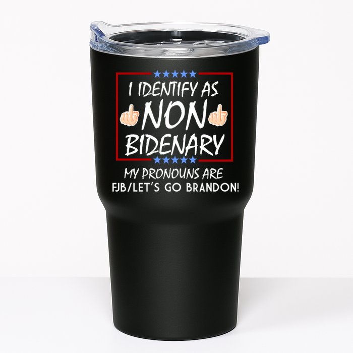 I Identify As Non Bidenary Funny My Pronouns Are FJB Lets Go Brandon Tumbler