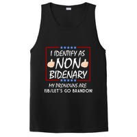 I Identify As Non Bidenary Funny My Pronouns Are FJB Lets Go Brandon PosiCharge Competitor Tank