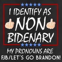 I Identify As Non Bidenary Funny My Pronouns Are FJB Lets Go Brandon Trucker Hat