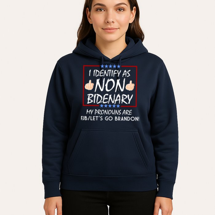 I Identify As Non Bidenary Funny My Pronouns Are FJB Lets Go Brandon Hoodie