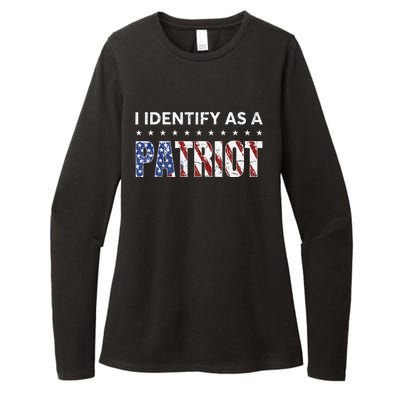 I Identify As A Patriot American Flag Patriotism Patriotic Womens CVC Long Sleeve Shirt