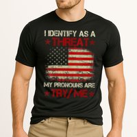 I Identify As A Threat My Pronouns Are Try Me Funny Meme Performance Shirt