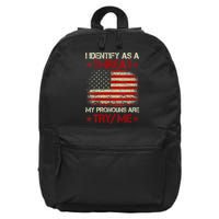 I Identify As A Threat My Pronouns Are Try Me Funny Meme 16 in Basic Backpack