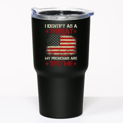 I Identify As A Threat My Pronouns Are Try Me Funny Meme Tumbler