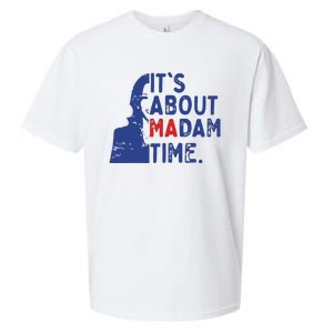 Its Is About Madam Time Election 2024 Harris Funny Sueded Cloud Jersey T-Shirt