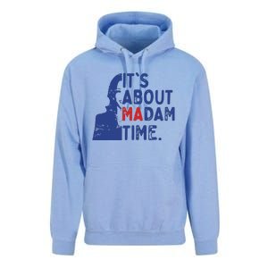 Its Is About Madam Time Election 2024 Harris Funny Unisex Surf Hoodie