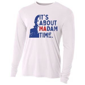 Its Is About Madam Time Election 2024 Harris Funny Cooling Performance Long Sleeve Crew