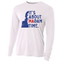 Its Is About Madam Time Election 2024 Harris Funny Cooling Performance Long Sleeve Crew