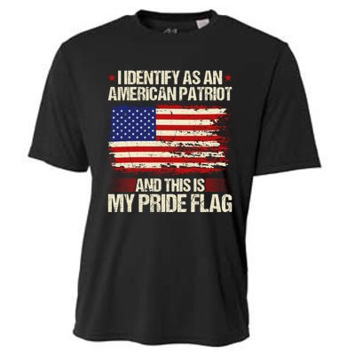 I Identify As An American Patriot This Is My Pride Flag Cooling Performance Crew T-Shirt