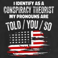 I Identify As A Conspiracy Theorist Pronouns Are Told You So Cool Comfort Performance Bucket Hat