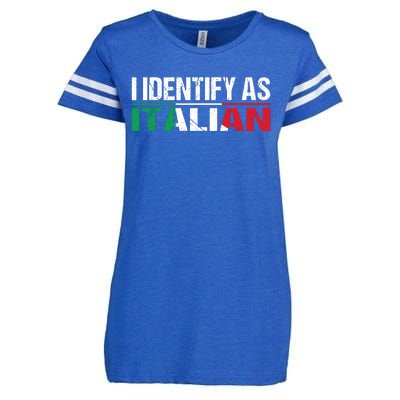 I Identify As Italian Enza Ladies Jersey Football T-Shirt