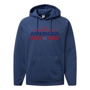 I Identify As An American Performance Fleece Hoodie