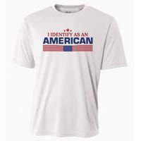 I Identify As An American Cooling Performance Crew T-Shirt