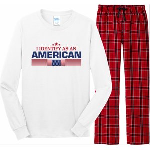 I Identify As An American Long Sleeve Pajama Set