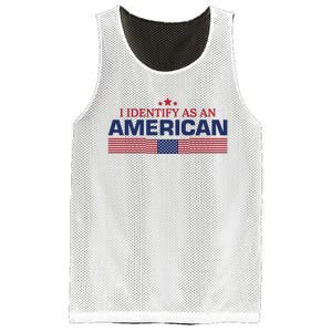 I Identify As An American Mesh Reversible Basketball Jersey Tank