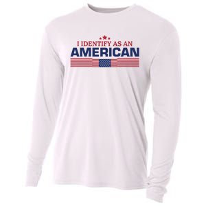 I Identify As An American Cooling Performance Long Sleeve Crew