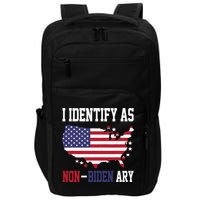 I Identify As Non Biden Amy America Flag Apparel Impact Tech Backpack
