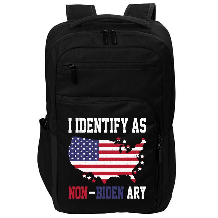 I Identify As Non Biden Amy America Flag Apparel Impact Tech Backpack